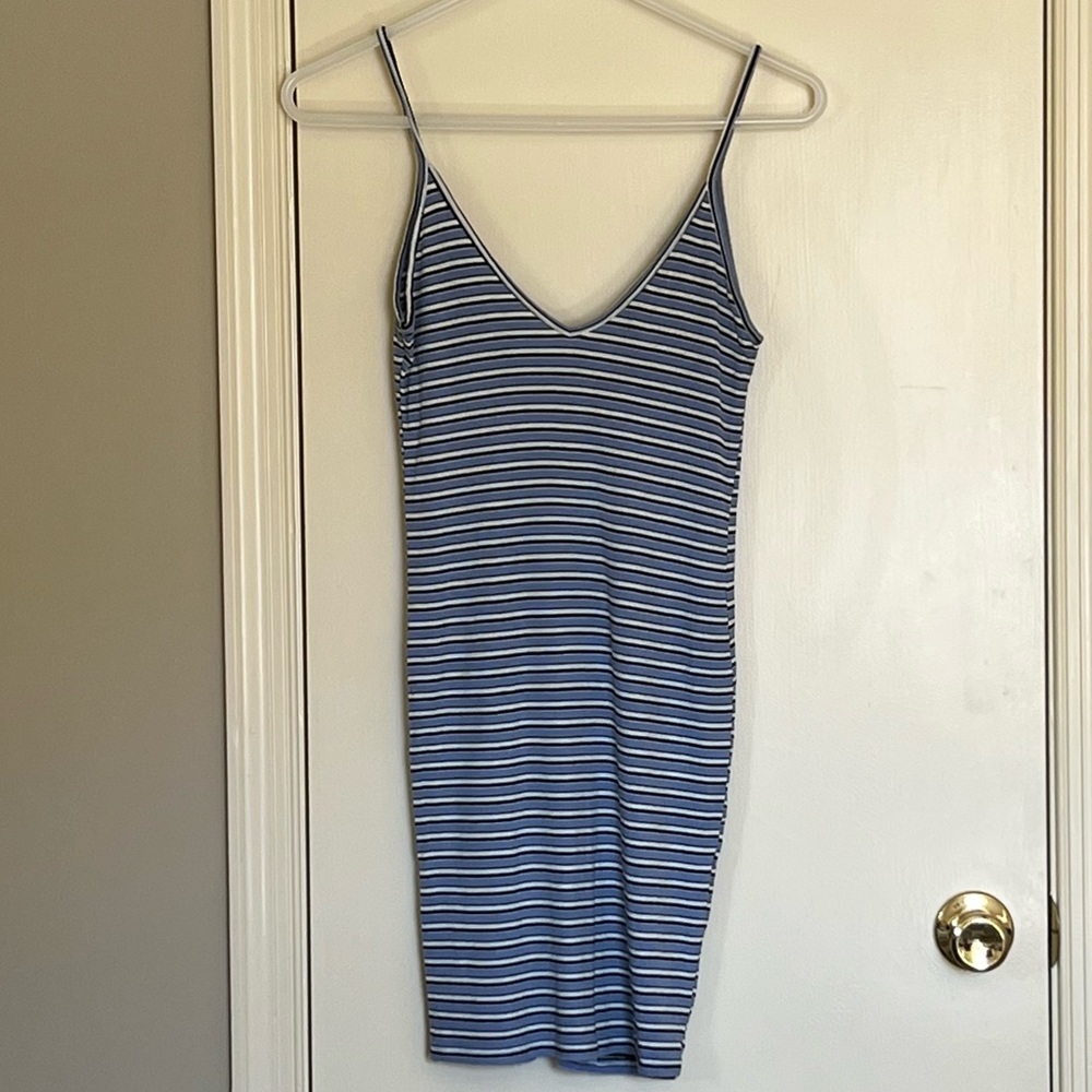 Forever 21 Ribbed Striped Cami Dress, Size M